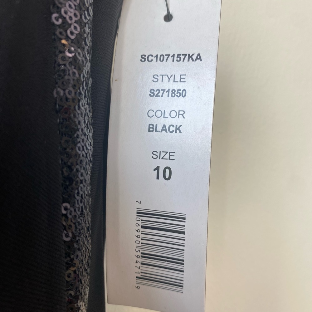 Scarlett Asymmetrical Black Dress - Picture 8 of 9